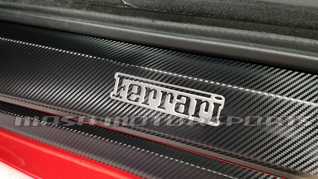 フェラーリF430 F1 スクーデリア デイトナチャレンジS スパイダードアミラードレスアップカーボンシート カット済みデカール 外装パーツ_キッキングプレートカスタム/他出品有