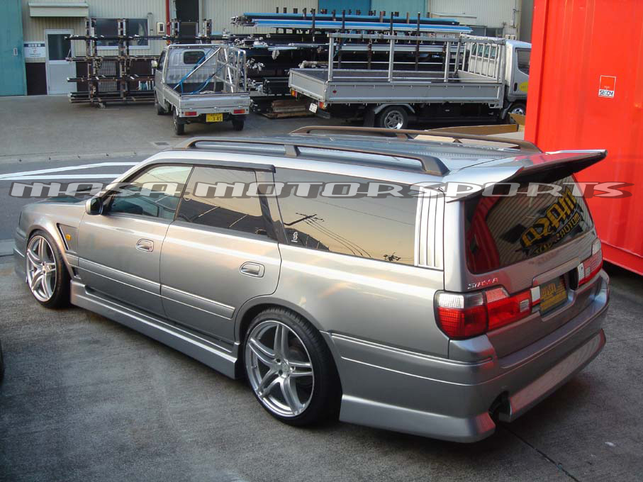 nissan stagea wgc34 RB20 RB25 RB26 Custom 日産ステージアエアロパーツキット 後期 外装カスタム パーツ バンパー フェンダー ボンネット_サイドステップ/リアバンパー他出品有