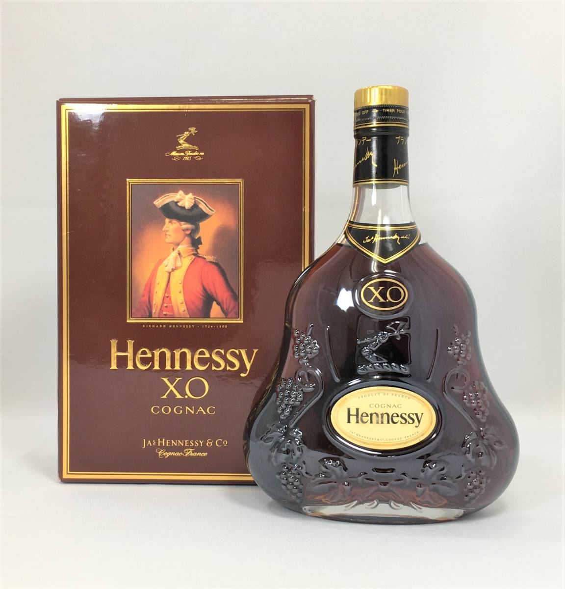ヘネシー Hennessy XO 金キャップ クリアボトル 箱付 700ml 40