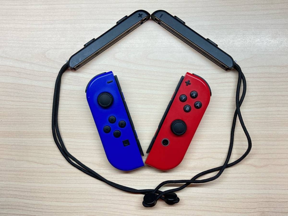 【動作確認済】Nintendo Switch ニンテンドー スイッチ 任天堂 Joy-Con ジョイコン joycon L R ブルー レッド ストラップ_画像1