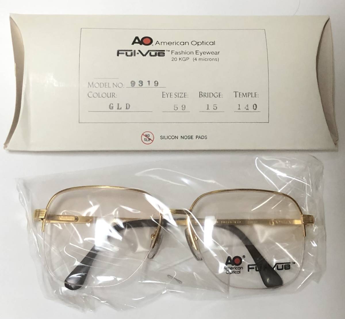 新品箱付】20K金 アメリカンオプティカル 80年代 AO American 新品箱付】20K金 アメリカンオプティカル 80年代 AO American