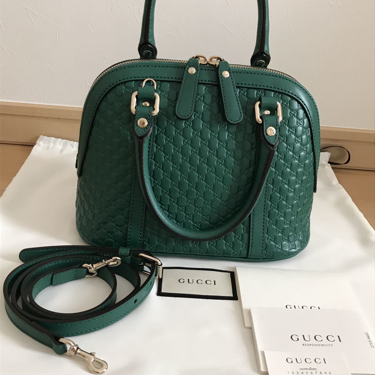 新品未使用 GUCCI グッチ GGロゴ 2wayショルダーバッグ マイクログッチ