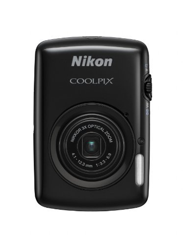 【超目玉】 COOLPIX デジタルカメラ Nikon S01 S01BK(中古品) ブラック タッチパネル液晶 超小型ボディー その他