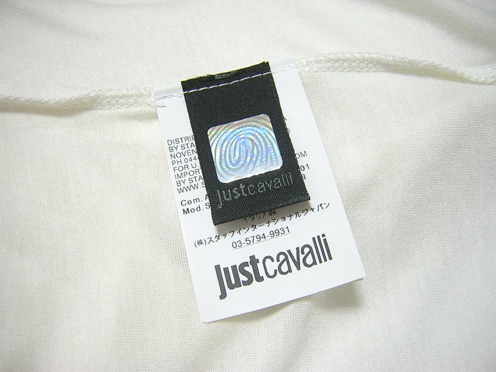 新品　Just cavalli　ジャスト カヴァリ　イタリア製　プリントカットソー　トップス　M