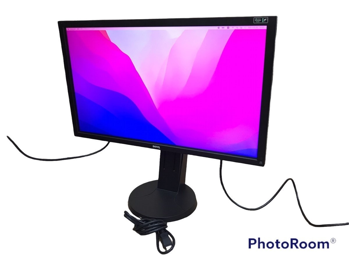 【美品】BENQ ゲーミングモニター 24インチ液晶ディスプレイ XL2420-B 電源ケーブル付 高さ調整 アンチグレアスクリーン 直接引き取り可能_画像1