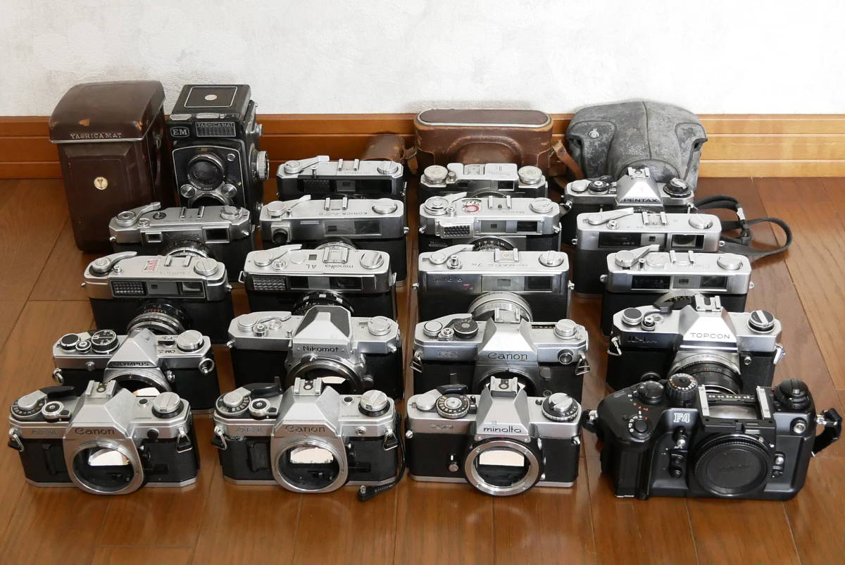 □□フィルムカメラセット Canon AE-1 Olympus OM-2n Minolta XD Nikon