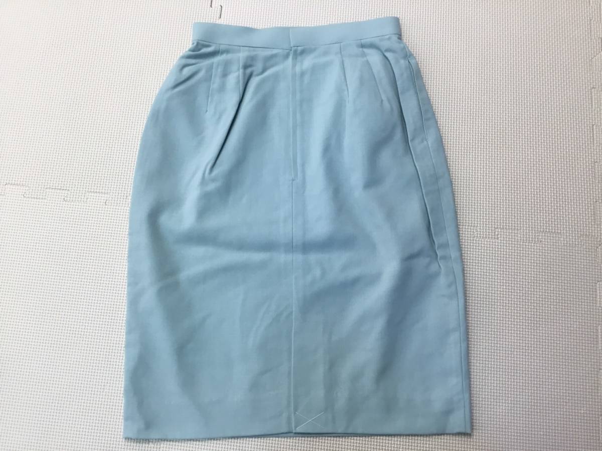 653-B 新品【HINUCK】グリーン系 スカート 5号 XS 2枚組/ハイナック/事務服/OL/受付/制服/作業服/オフィスウェア/オールシーズン_画像3