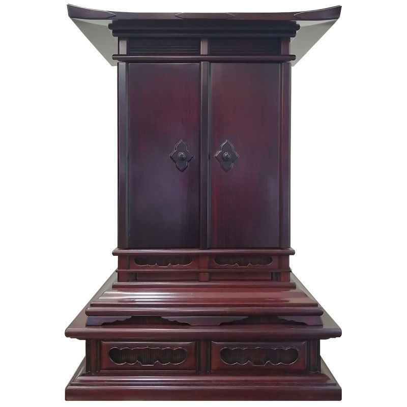 伝統工芸仏壇 伝統工芸品 東京仏壇「黒檀・紫檀製厨子型仏壇」25号 伝統工芸仏壇_画像2