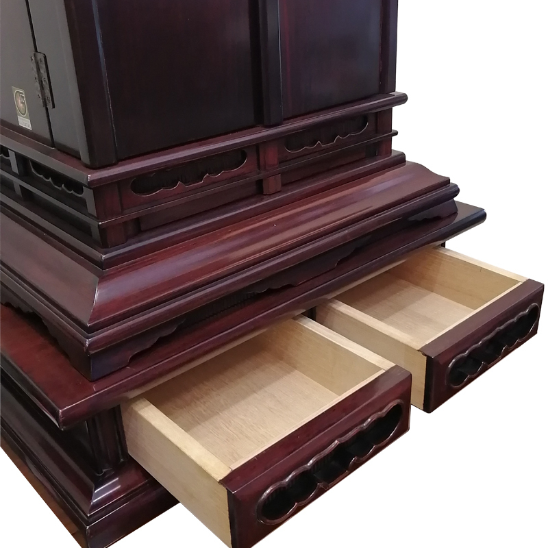伝統工芸仏壇 伝統工芸品 東京仏壇「黒檀・紫檀製厨子型仏壇」25号 伝統工芸仏壇_画像3