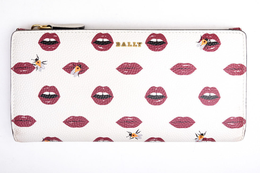 BALLY バリー 長財布 Lip Print リッププリント 小銭入れあり