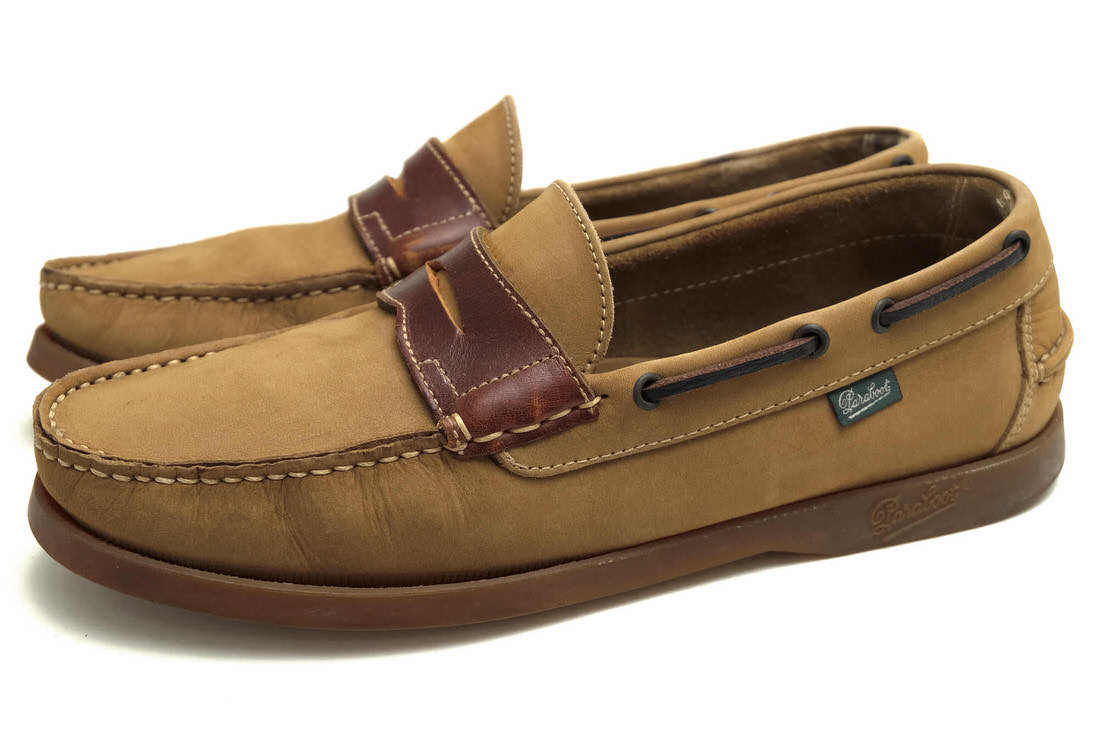 Paraboot パラブーツ デッキシューズ CORSICA コーシカ ビームス BEAMS別注 牛革 MARINEソール モカシン スリッポン