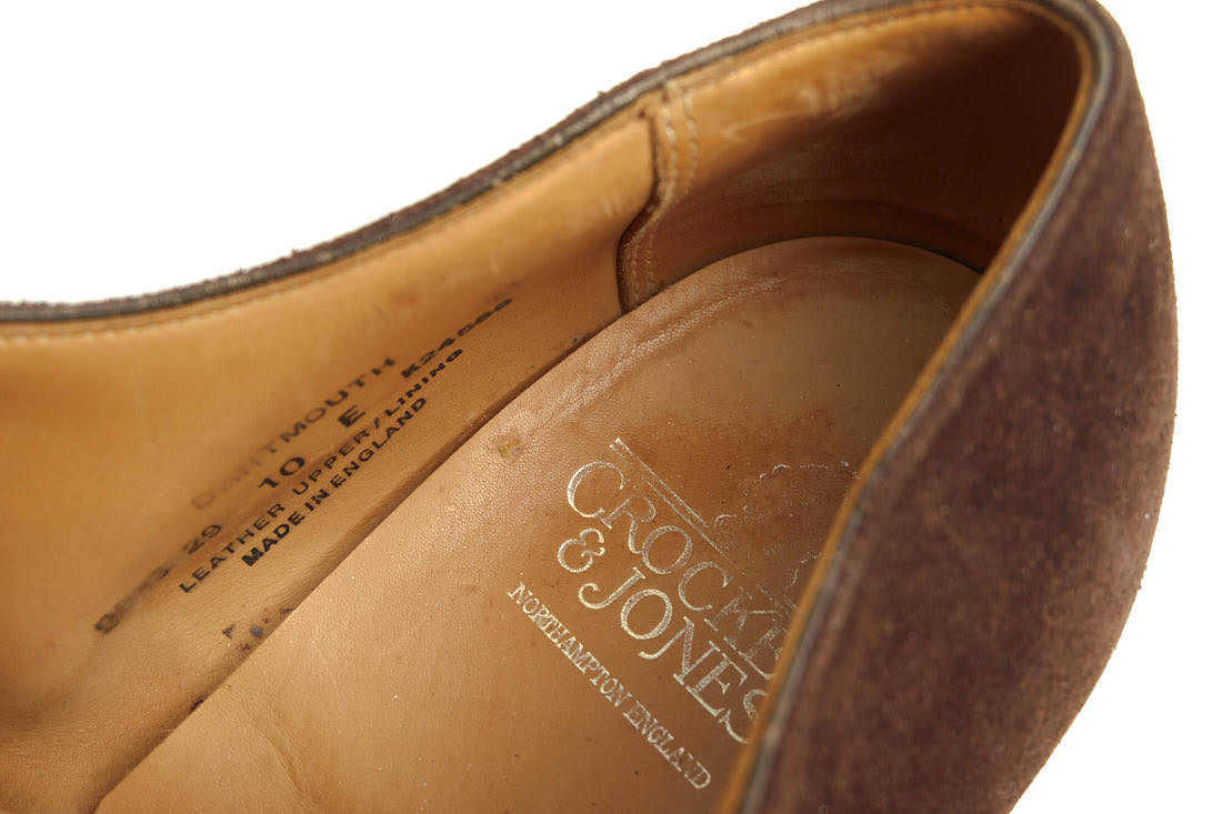 CROCKETT&JONES Crockett & Jones бизнес обувь DARTMOUTH телячья кожа простой tu Goodyear рант производства закон 