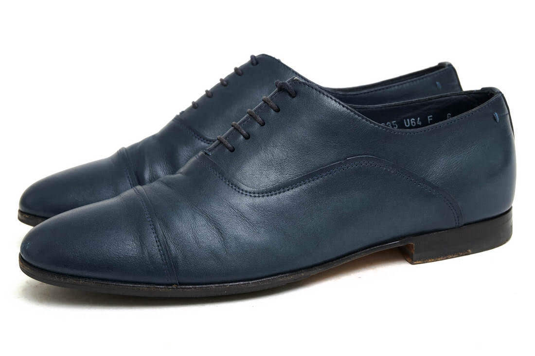 Santoni サントーニ ビジネスシューズ MCNC14635LA3NGTUU64 カーフ 牛革 ハンドメイド 内羽根式 ストレートチップ マッケイ製法_画像1