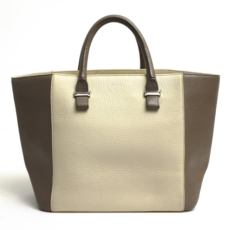 BELLMER ベルメール トートバッグ RADOM COW CALF M TOTE 牛革 バイカラー シボ革 シュリンクレザー