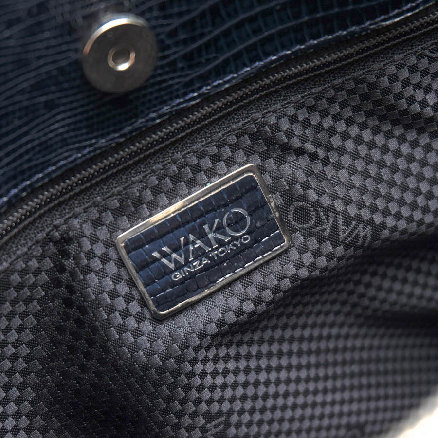 WAKO 和光 ハンドバッグ 牛革 クロコ型押し | www.lenzpartner.de