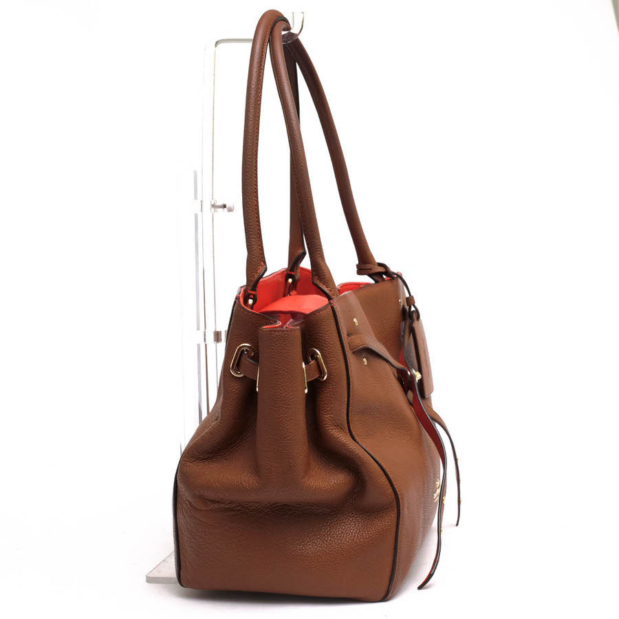 COACH コーチ ハンドバッグ 35838 Turnlock Tie Small Tote in Refined Pebble Leather ターンロック タイ スモール トート リファインド_画像3
