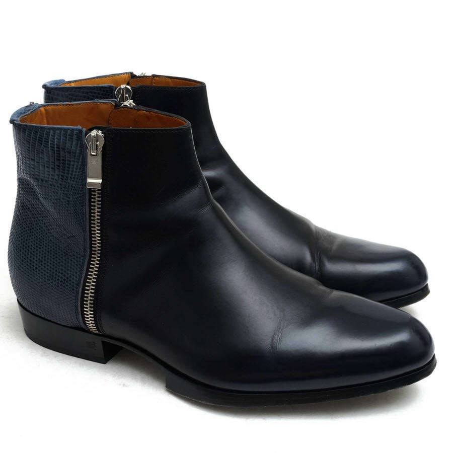 BALENCIAGA バレンシアガ サイドジップブーツ カーフ 牛革 パイソン