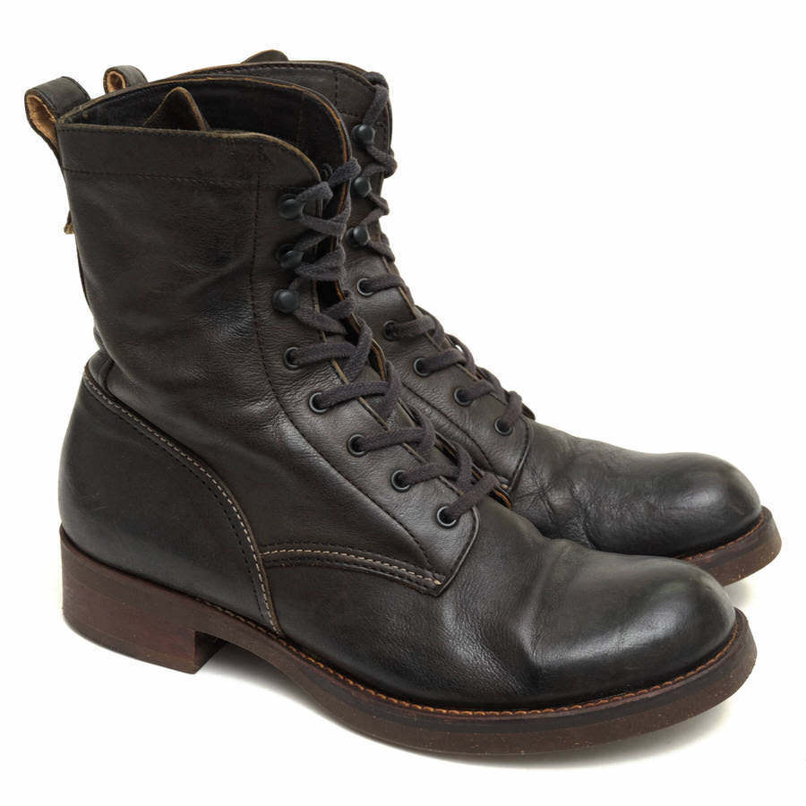 MR.OLIVE ミスターオリーブ レースアップブーツ ME504 POLISHED STEER LEATHER LACE UP LOGGER BOOTS 牛革 ベジタブルタンニン鞣し コルク_画像2