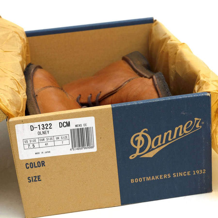 Danner ダナー チャッカブーツ D1322 DCM OLNEY オルニー カウレザー 牛革 ポストマンブーツ プレーントゥ クレープソール ヴィンテージ加_画像9