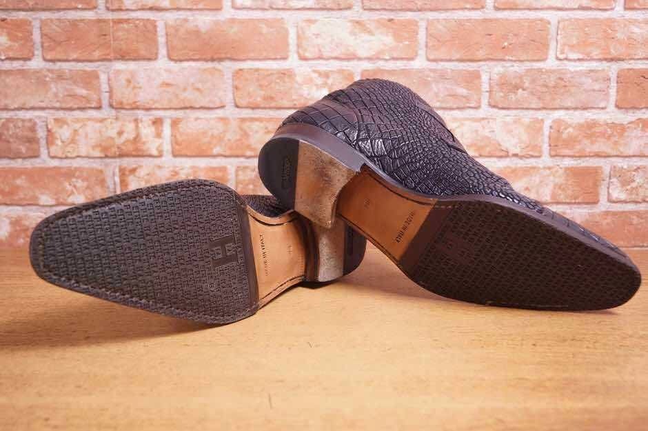 HARRIS ハリス ブーツ 652 100th Anniversary Special Edition Croc Boots クロコダイル チャッカブーツ ダブルモンク_画像8