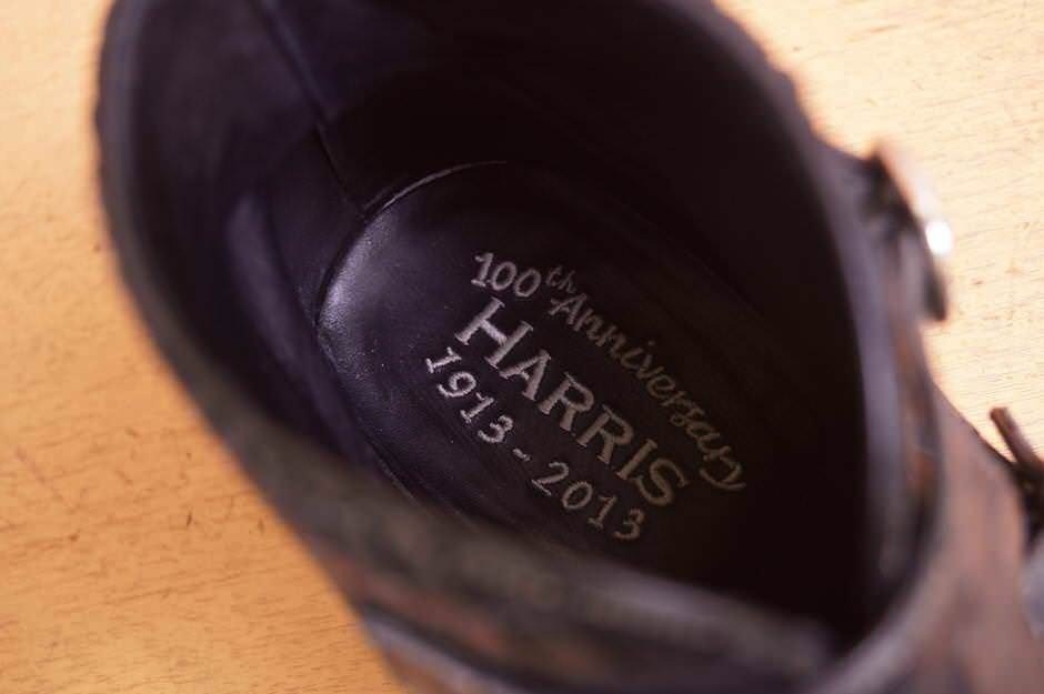 HARRIS ハリス ブーツ 652 100th Anniversary Special Edition Croc Boots クロコダイル チャッカブーツ ダブルモンク_画像9