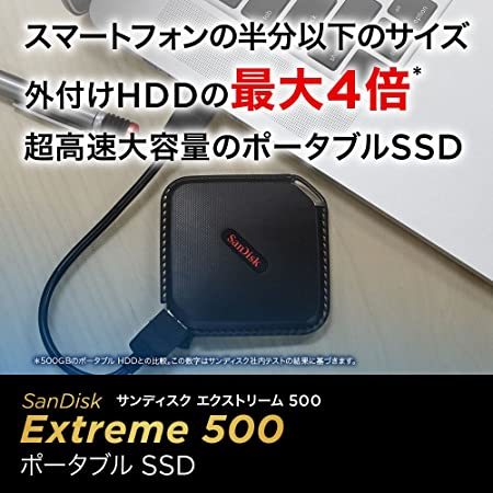 SanDisk サンディスク Extreme 500 ポータブル SSD 480GB 外付け