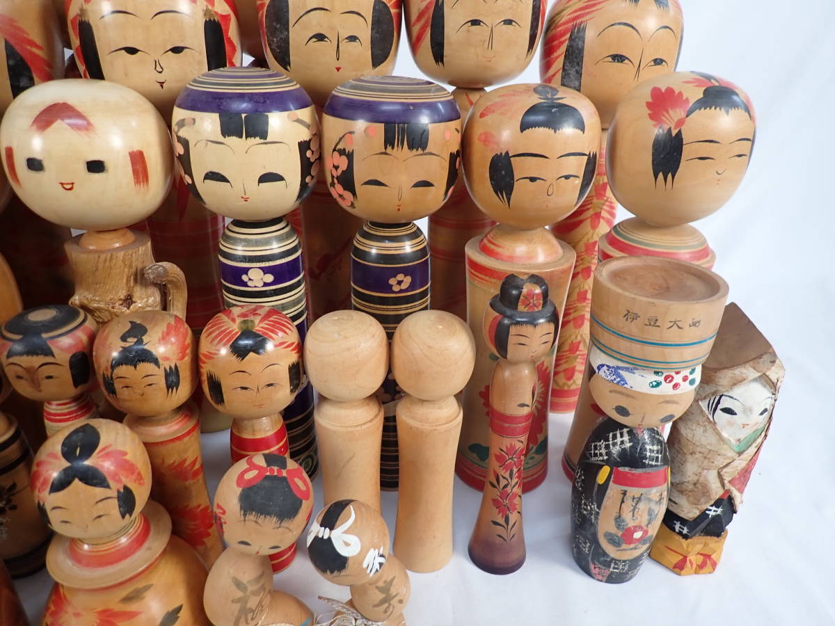 ☆こけし 50体 まとめ 日本人形 伝統工芸品 郷土玩具 商品细节 | Yahoo