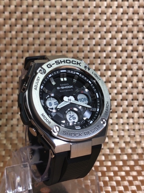 新品 CASIO カシオ 正規品 G-SHOCK ジーショック Gショック 腕時計 電波ソーラー腕時計 アナデジ G-STEEL 多機能腕時計 防水 GST-W110-1A_画像4