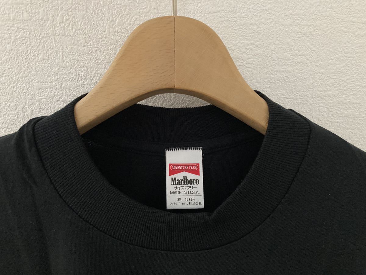 [Marlboro] pocket T-shirt L/XL corresponding ADVENTURE TEAM motocross 90s Philip Maurice USA made unused not for sale free shipping 