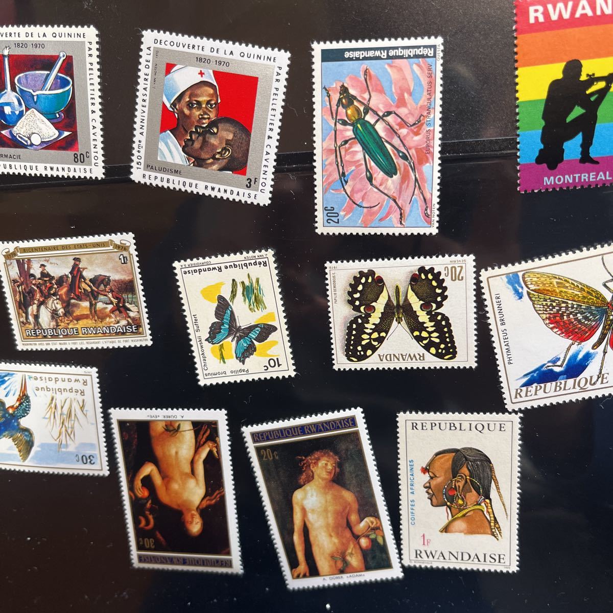 0492 外国切手 アフリカ ルワンダなど 未使用の画像3