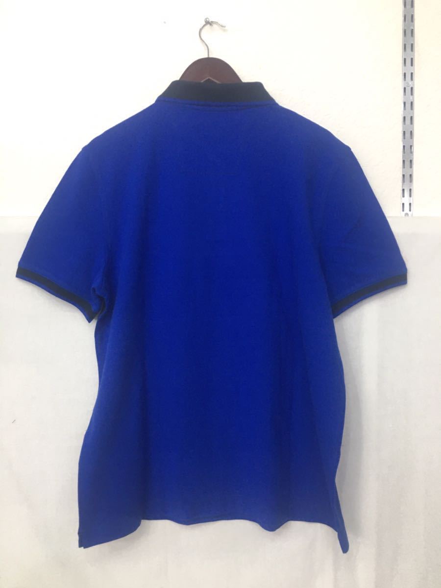 新品■NAUTICA ノーティカ メンズ 半袖 ポロシャツ M ブルー 綿100%_画像3