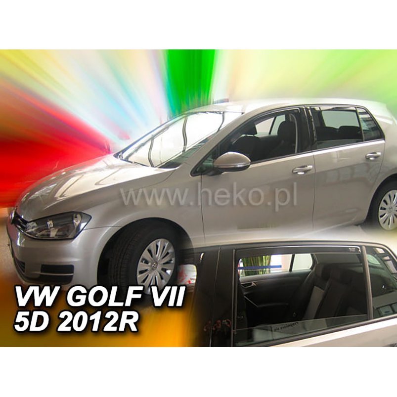 【M's】VW ゴルフ7 GOLF7 AUC ハッチバック (2013-2021) HEKO ドアバイザー サイドバイザー 1台分 ( フロント + リア ) 社外品 ヘコ 331194_画像1