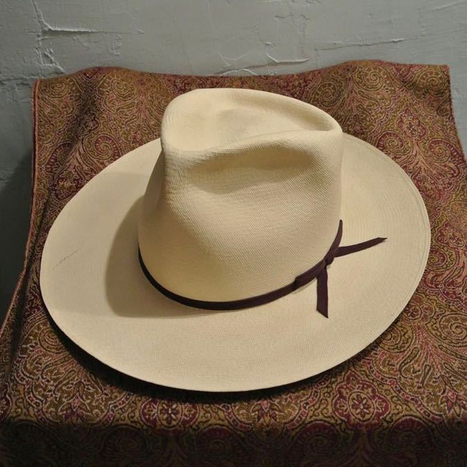 新素材新作 HAT 激レア!PANAMA 7 56cmVintageヴィンテージハイ