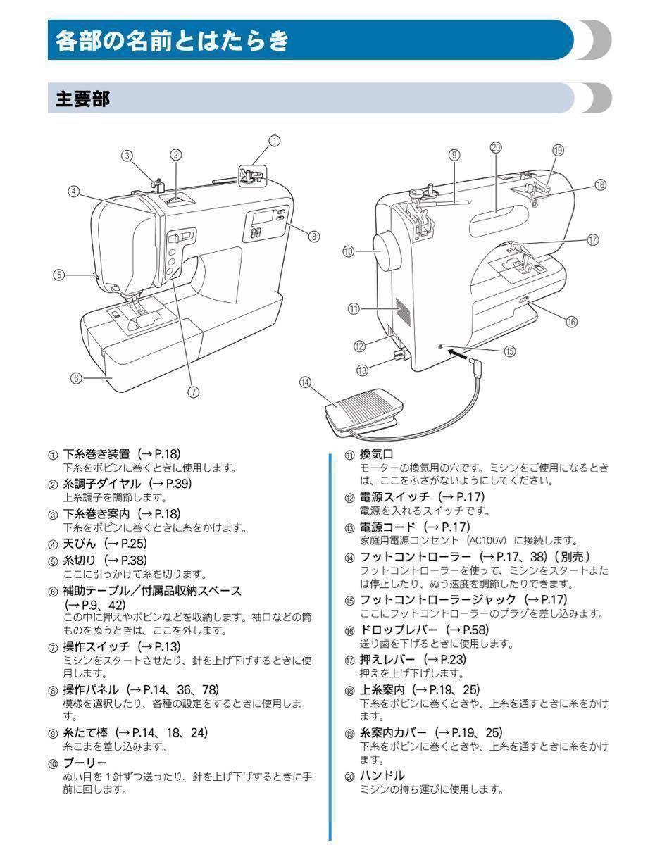 家庭用ミシン　ブラザー brother  CPV7503  コンピューターミシン   SENSIA30 