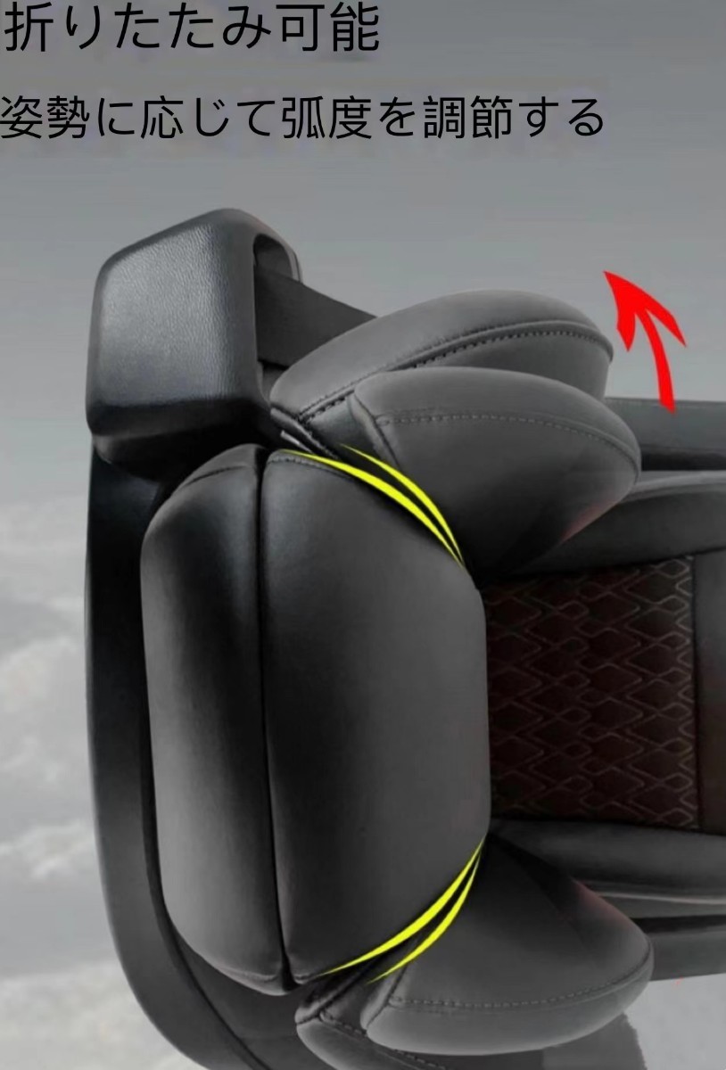 汎用 大型ヘッドレスト 2個セット ブラックレザー アルファード 汎用 大型ヘッドレスト 2個セット ブラックレザー アルファード