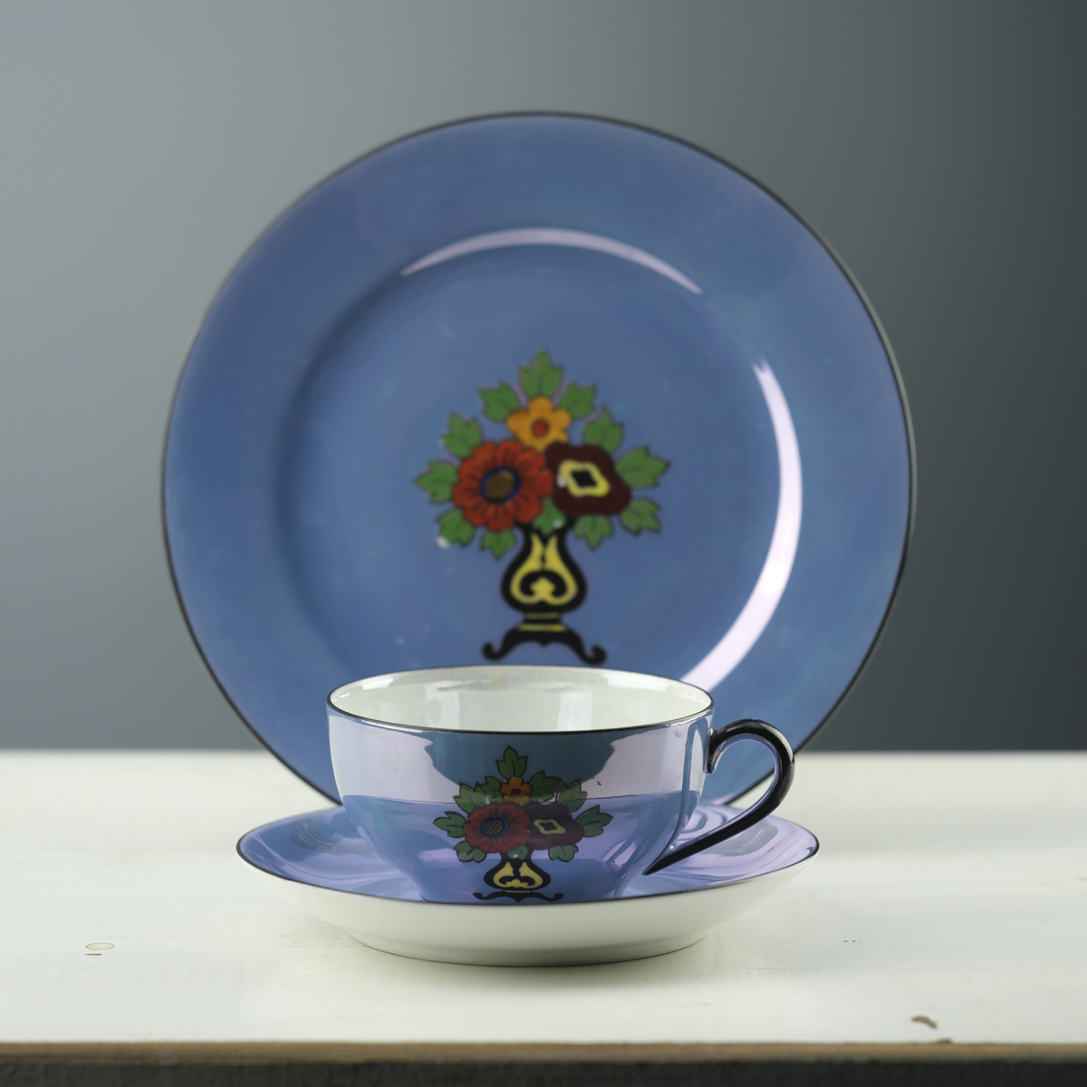  Old Noritake a-ru декоративный элемент форма luster . Trio ...1920 годы 