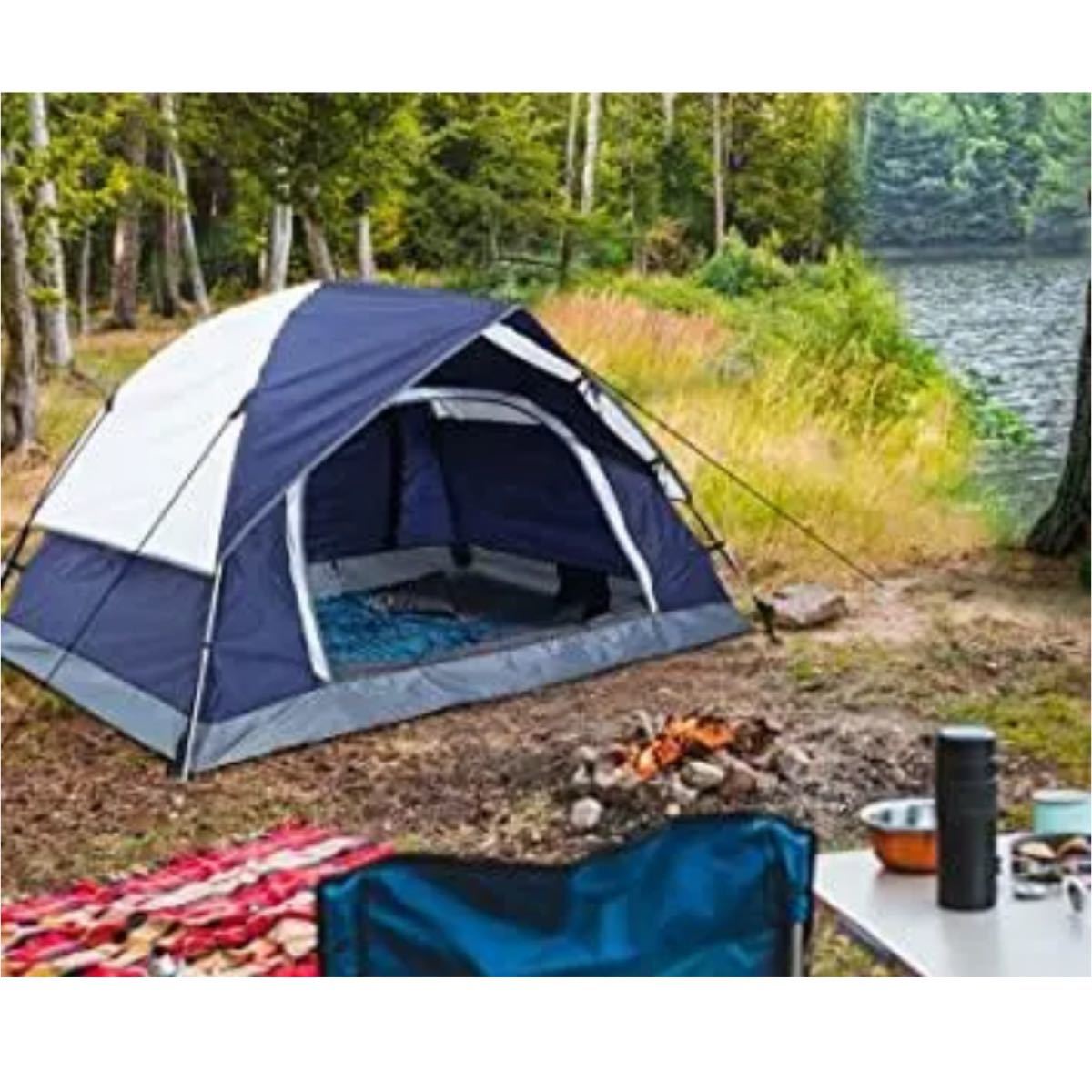 テント キャンプテント 2-4人用 自立式 