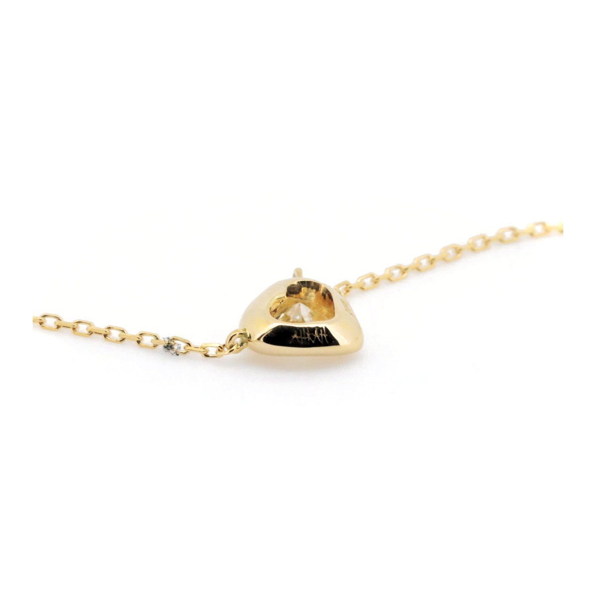  Ahkah diamond necklace 0.13CT K18YG(18 gold yellow gold ) pawnshop exhibition 