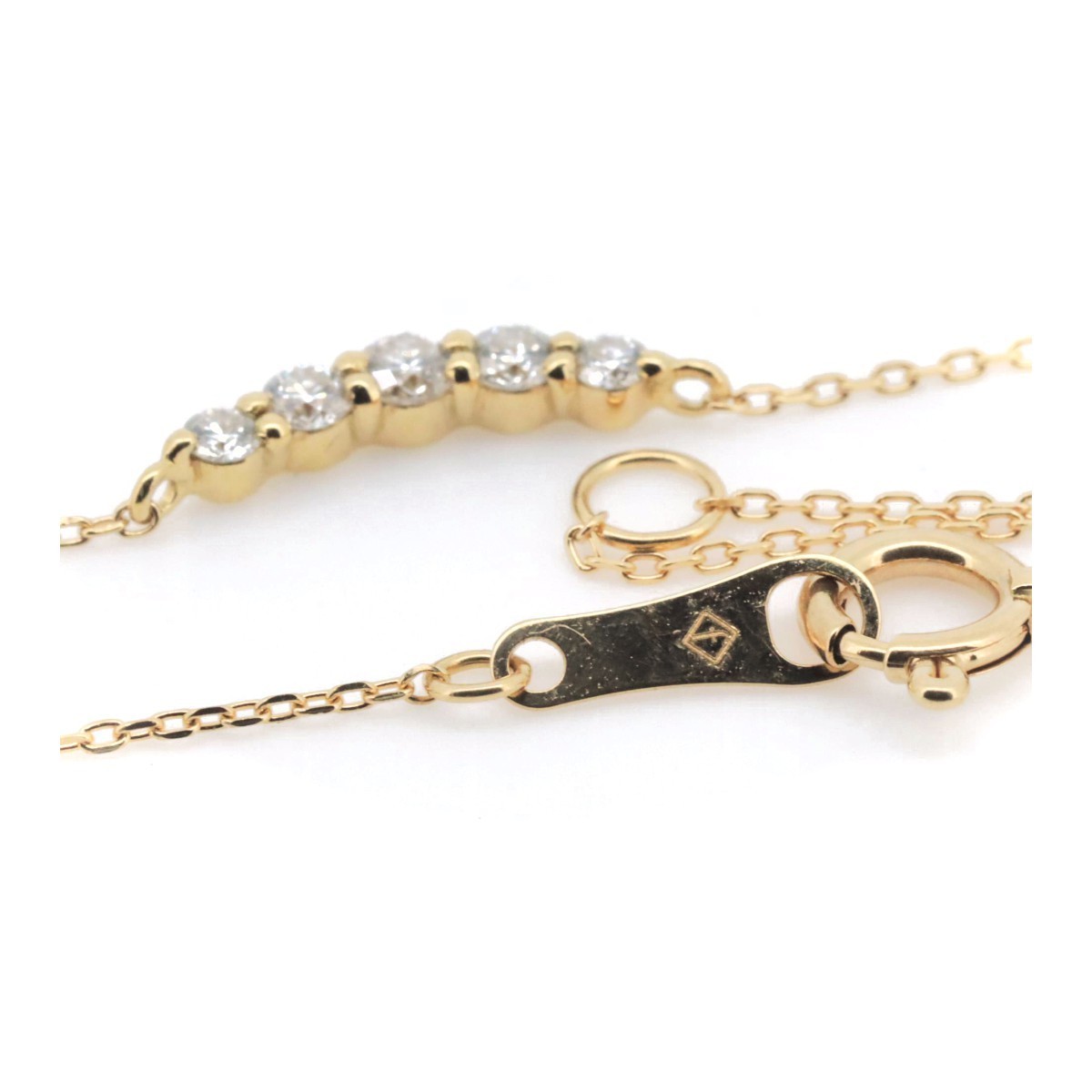 フェスタリア ダイヤモンドネックレス 0.10ct K18YG(18金 イエロー