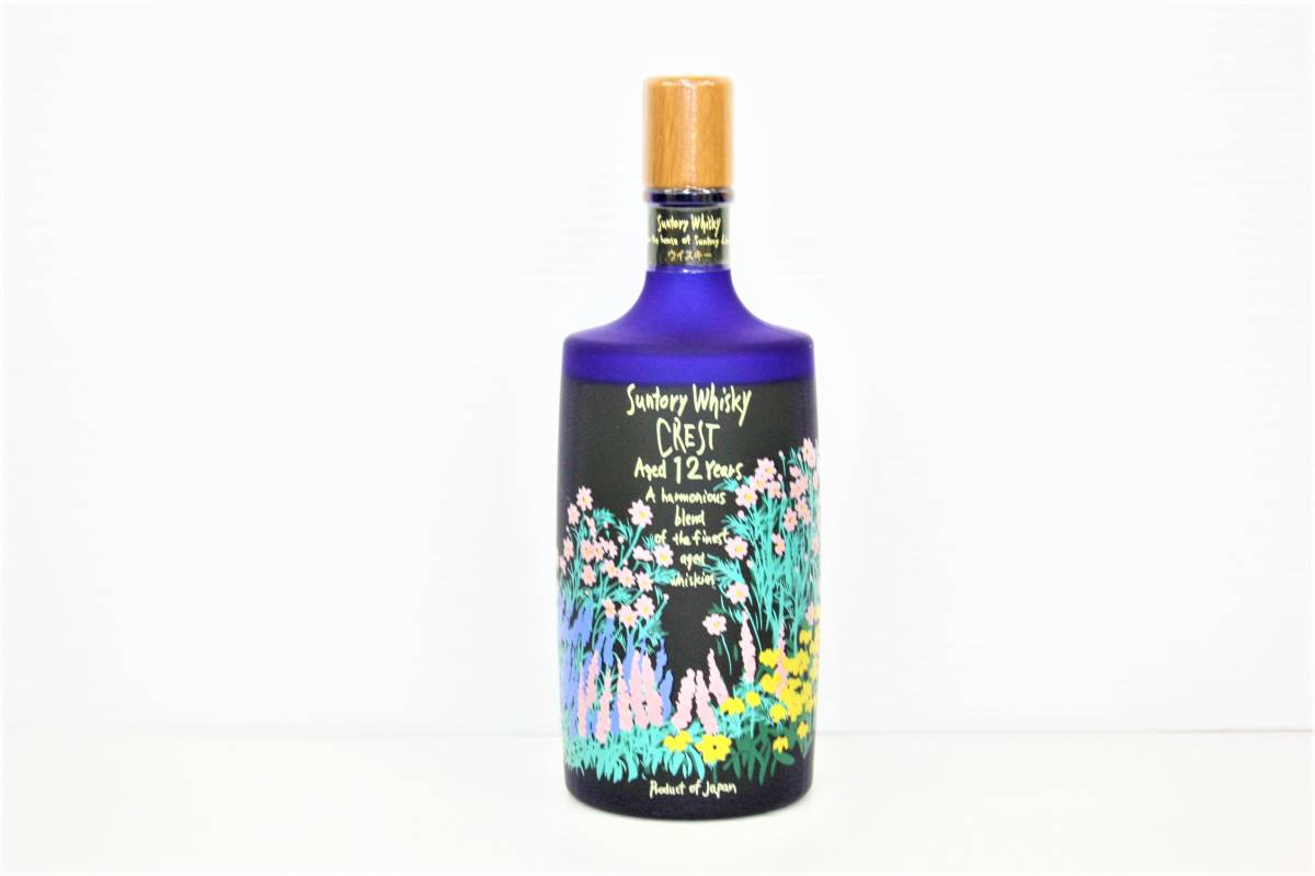 20 古酒 SUNTORY WHISKY CREST Aged 12 Years クレスト 12年 花柄