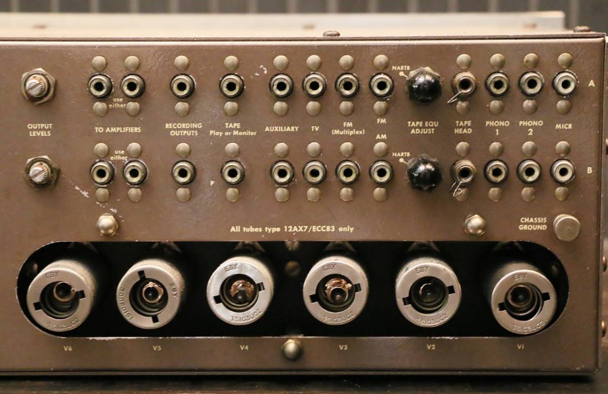 格安名機　Marantz　Model7 マランツ７　 オリジナル　　真空管ステレオプリアンプ　ウッドケース付