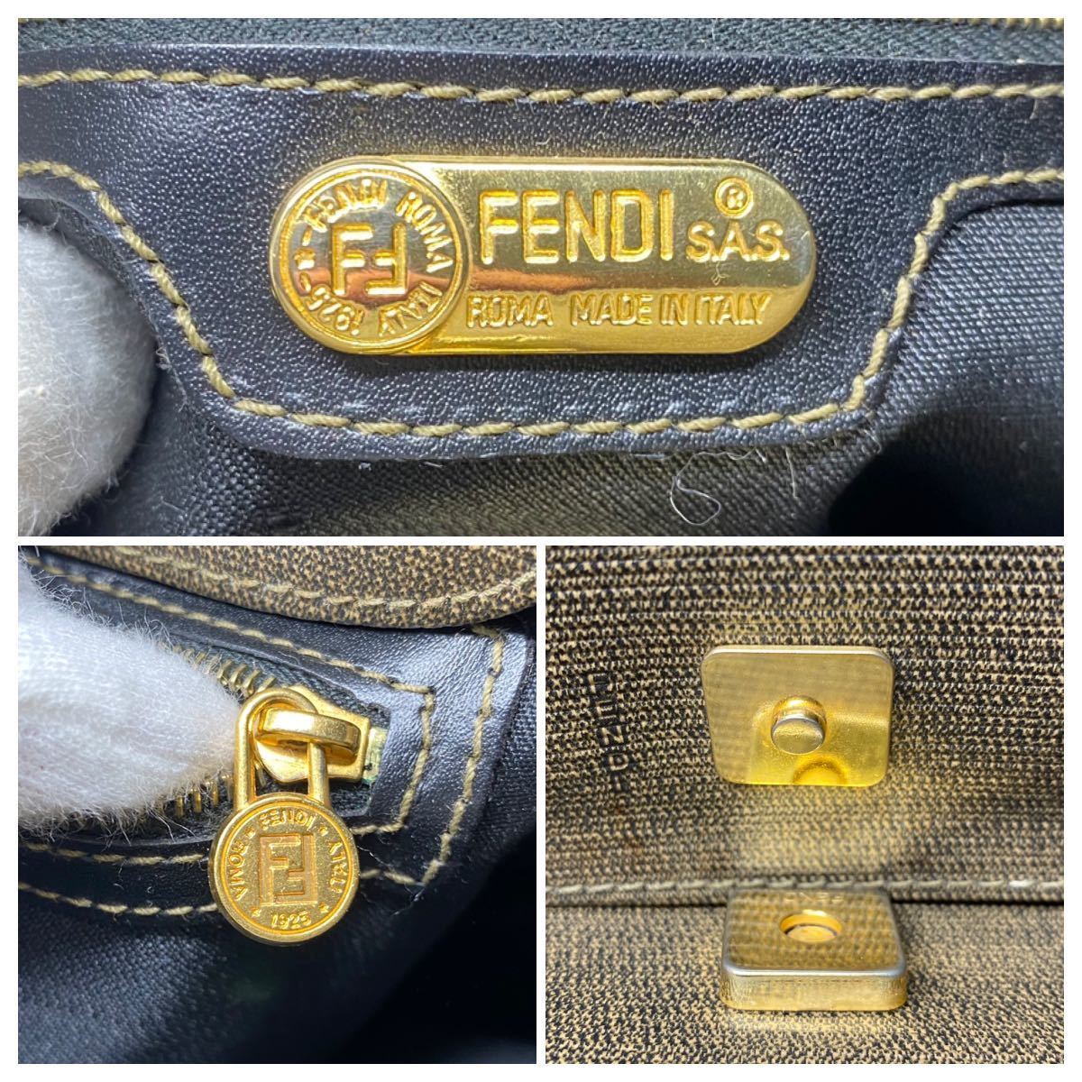 1円〜□未使用級□ FENDI フェンディ 1925 ROMA ITALY PVC レザー