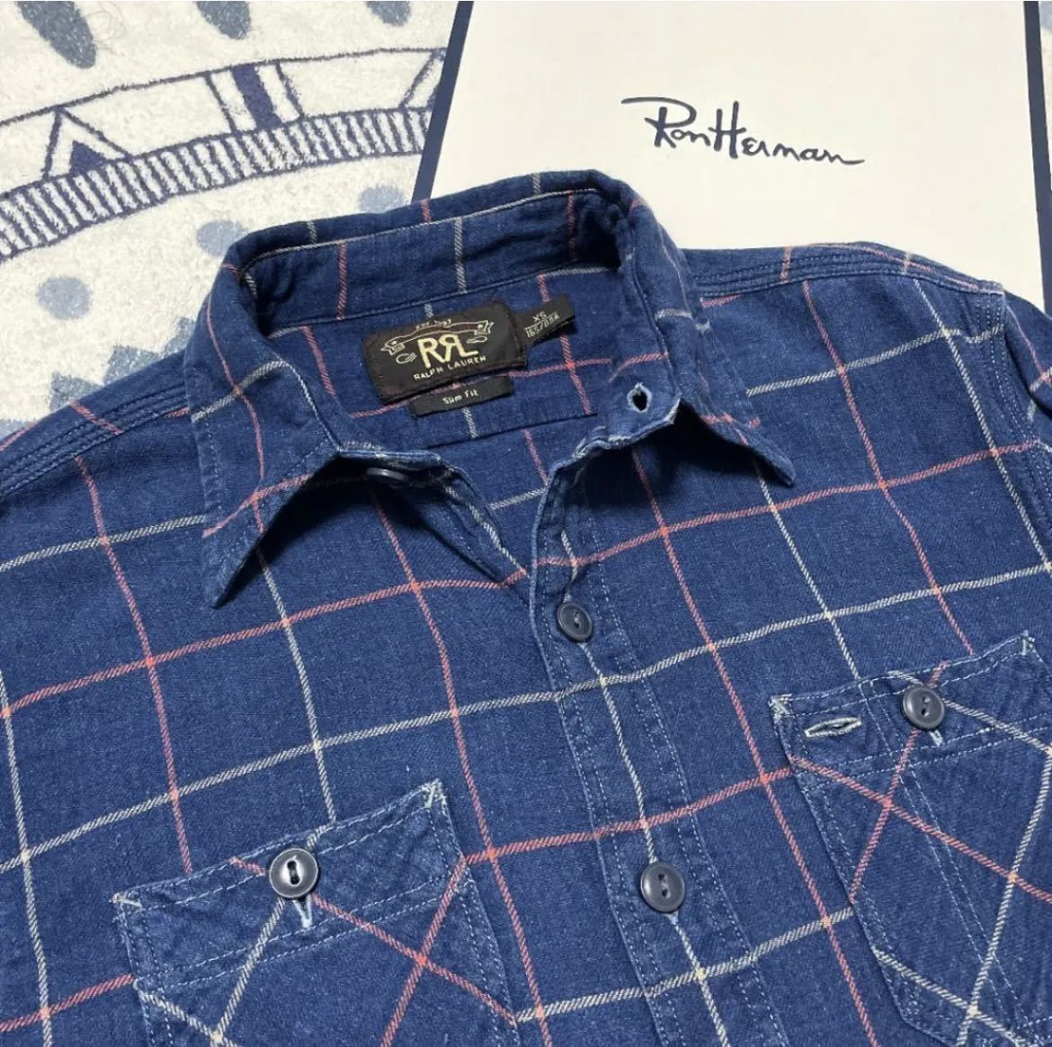 色々な 定価3.8万 RHC 雑誌掲載☆ロンハーマン チェックシャツRHC Ron