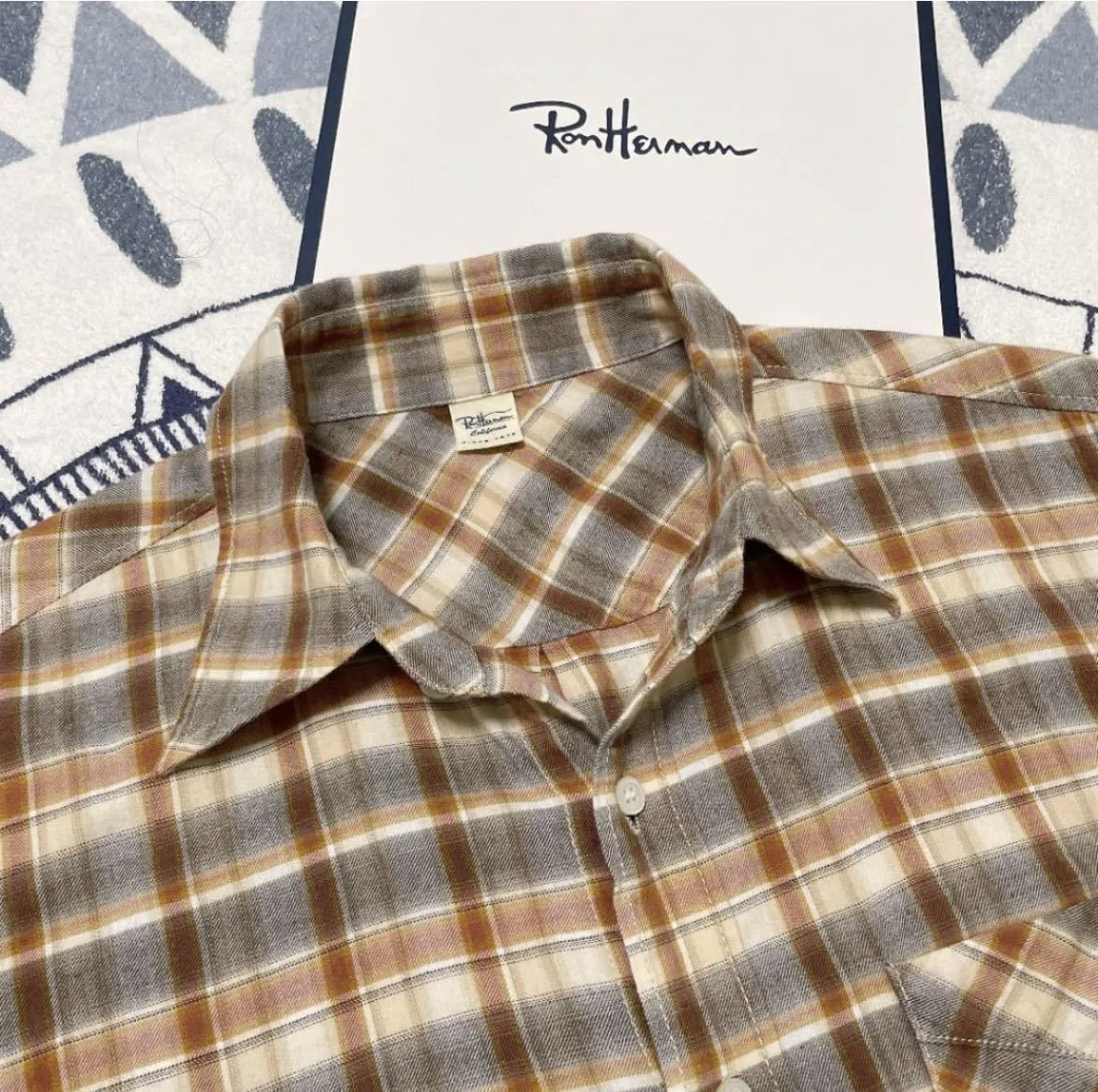定価3.3万 雑誌掲載☆ロンハーマン チェックシャツRon Herman RHC