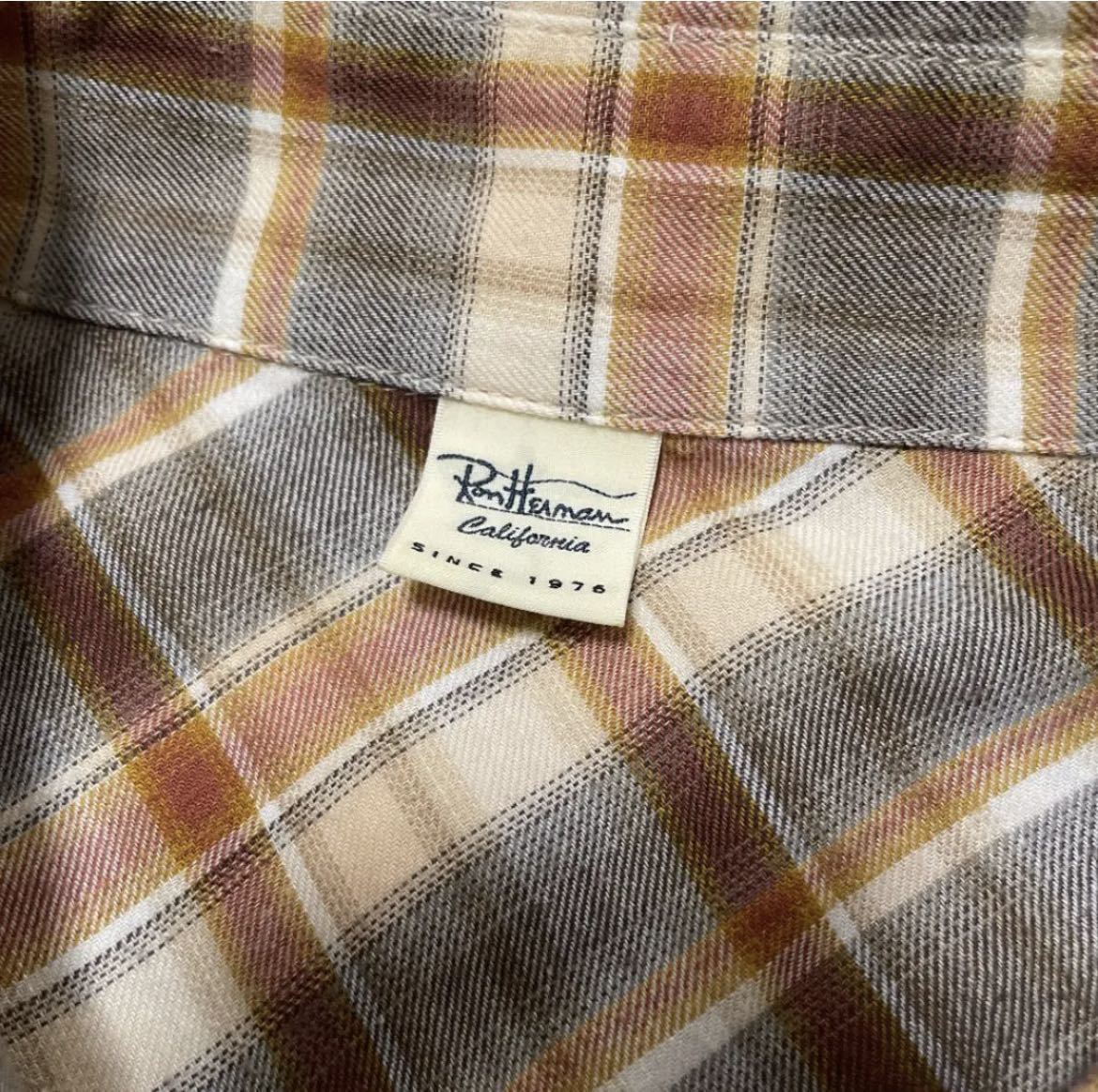定価3.3万 雑誌掲載☆ロンハーマン チェックシャツRon Herman RHC