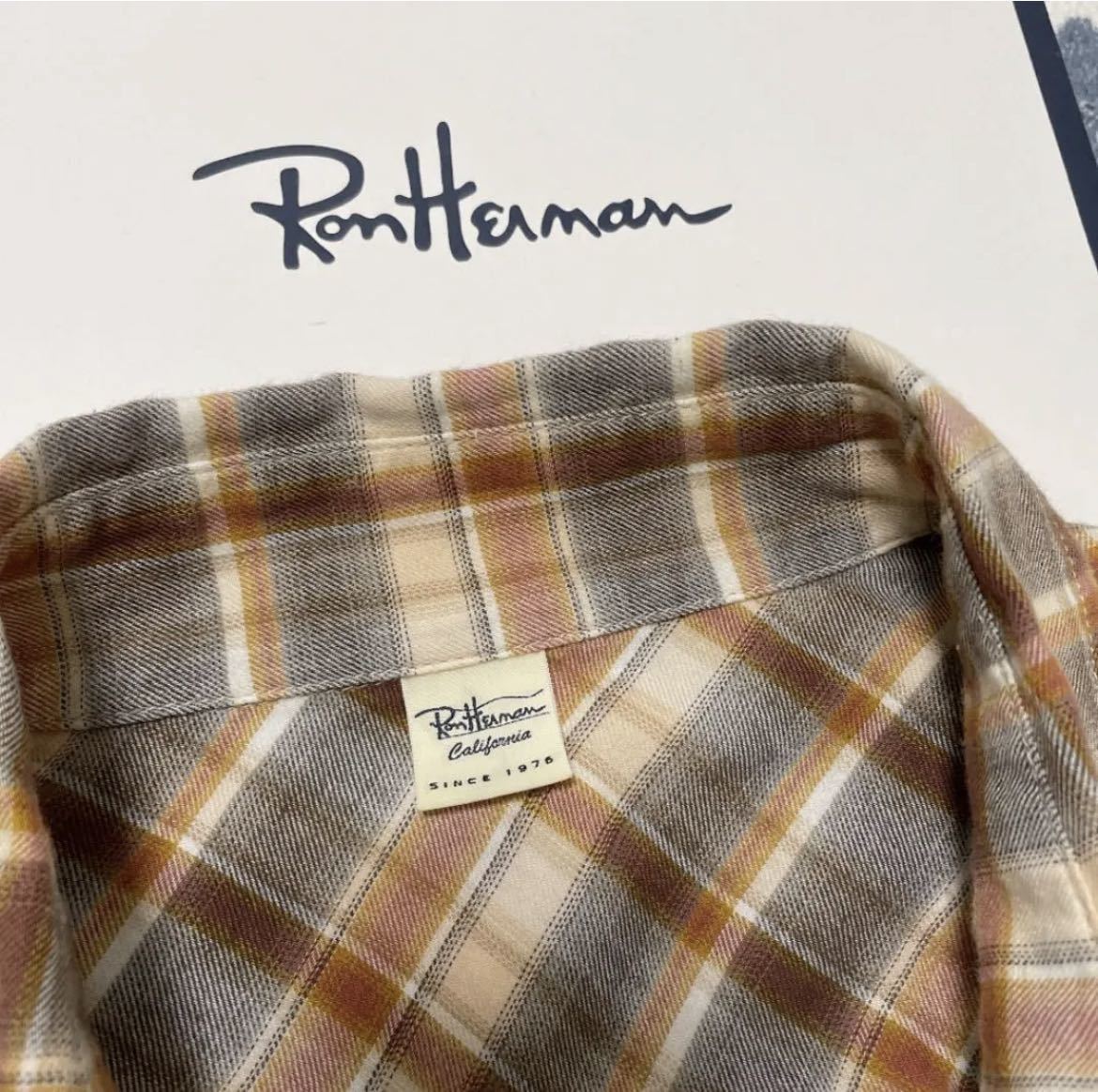 定価3.3万 雑誌掲載☆ロンハーマン チェックシャツRon Herman RHC