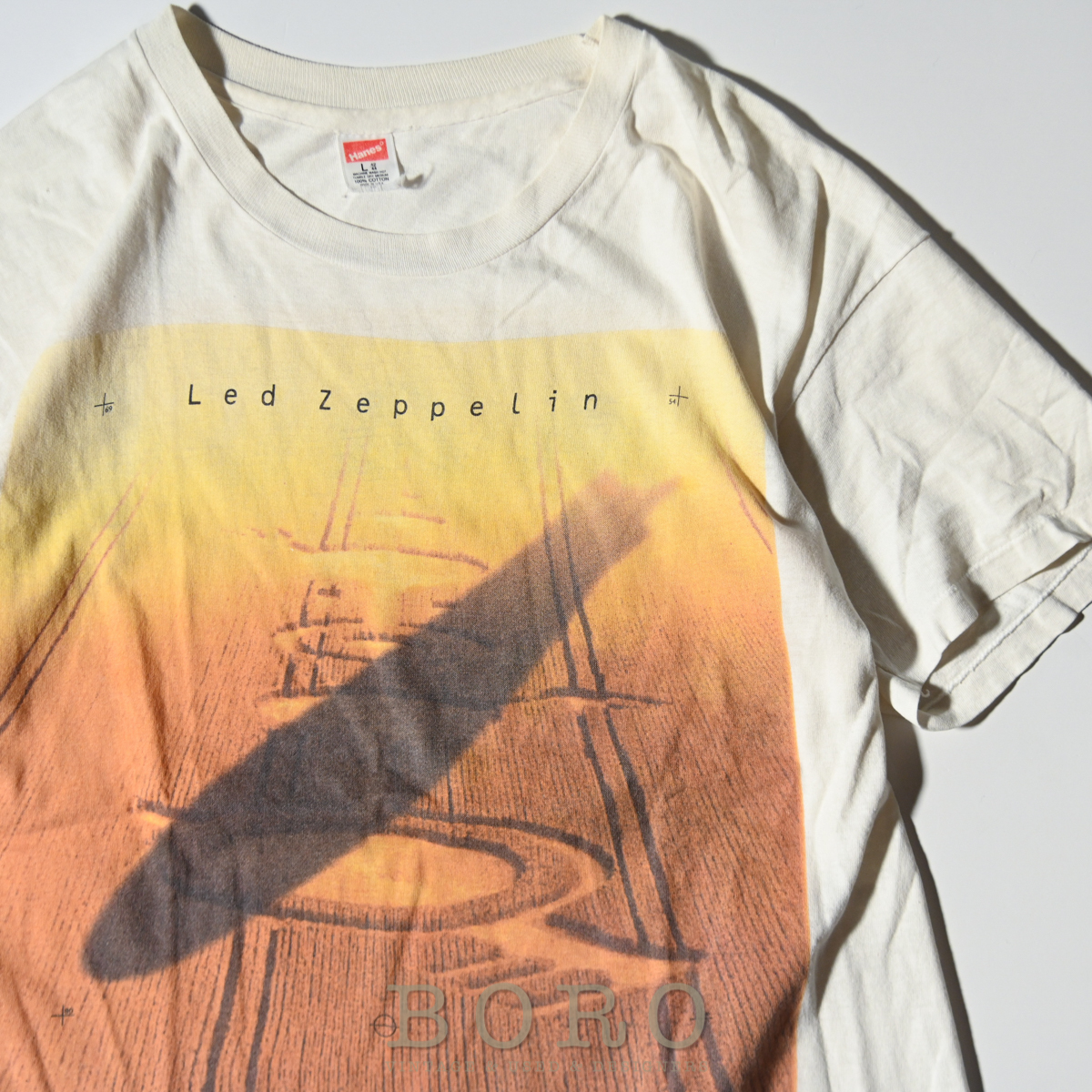 極 90s USA製 Led Zeppelin Remasters 発売記念 Tシャツ Hanes L 