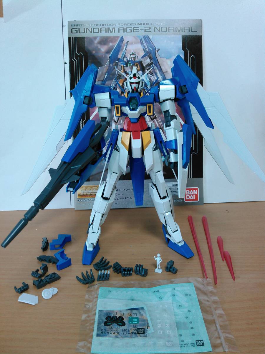 MG 1/100 ガンダム AGE-2 ノーマル エイジ 素組 完成品 ガンプラ フィギュア ジャンク HGUC セット AGE-1 ダブルバレット ダークハウンド