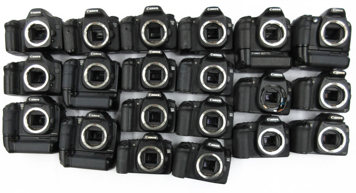 (2444)ジャンク カメラ Canon EOS5D EOS10DDIGITAL EOS40D EOSD30 等 キヤノン イオス まとめて セット 20台 動作未確認 同梱発送