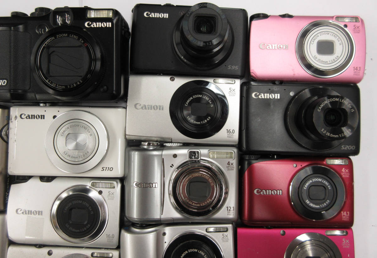 (2474)ジャンク カメラ Canon PowerShotG10 IXY10S IXYDIGITAL920IS 等 キヤノン まとめて 大量セット 55台 動作未確認 同梱発送不可_画像6